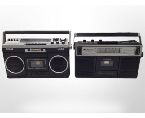 A Eurofunk EF-1400 radio, and a further stereo radio cassette recorder.