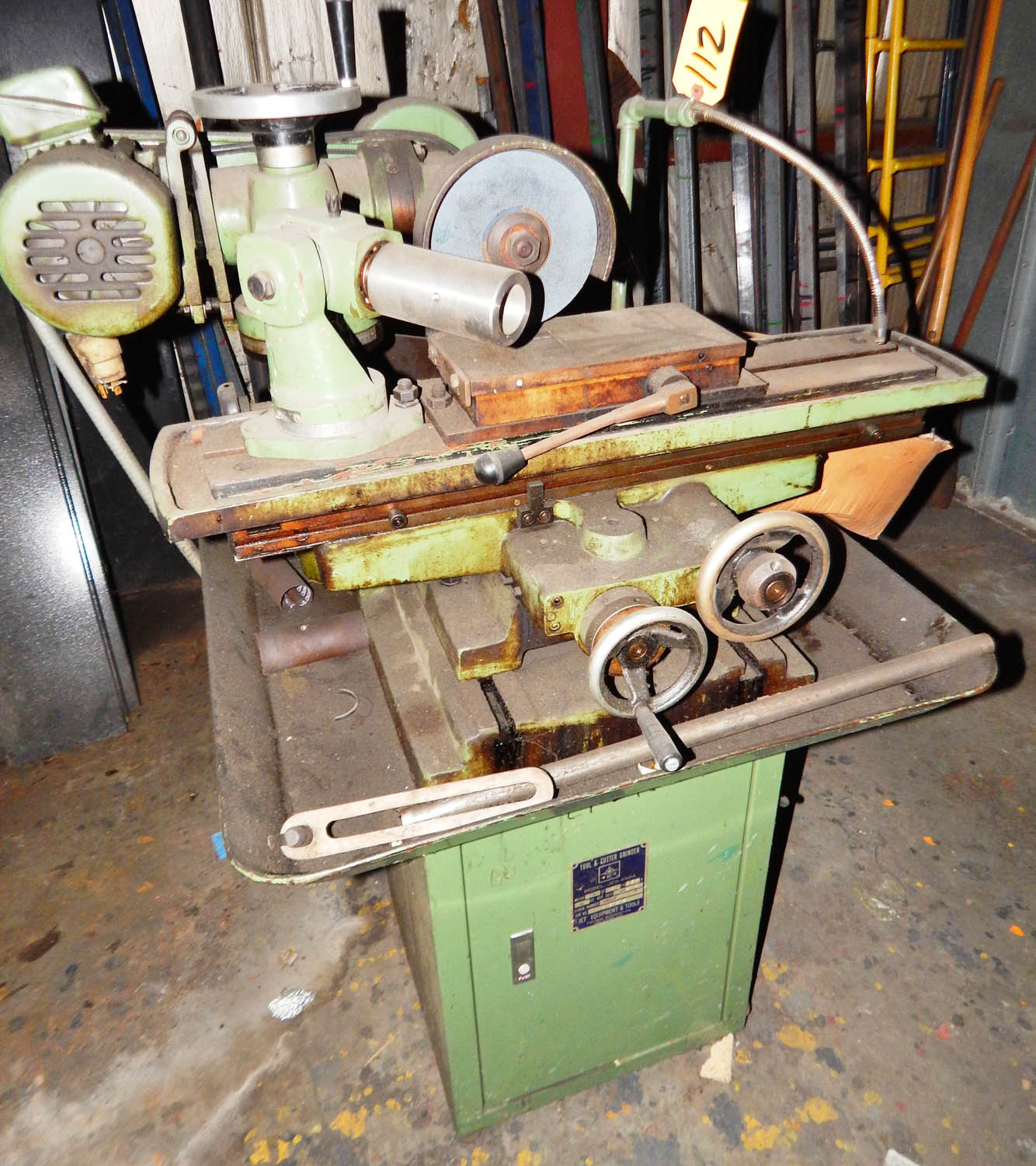 JET JCG450A TOOL AND CUTTER GRINDER, 1/2 HP, S/N 2834 (1985)