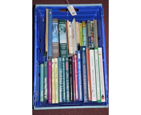 A collection of modern large format books, fishing subjects, including: Peter O'Reilly: Flies Of Ireland; Morgan: Flies Of Wa