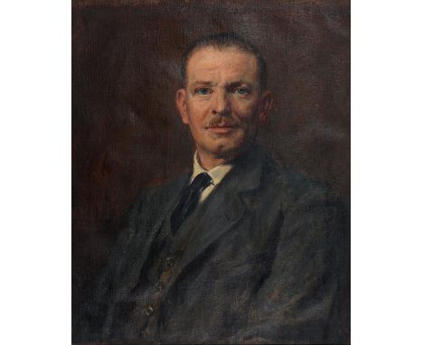 English School, early 20th c – Portrait of a Gentleman said to be a Member of the Pankhurst Family, bust length in a grey sui