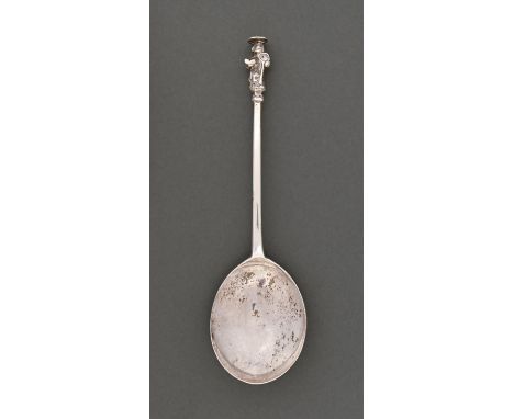St Peter. A silver apostle spoon, marks officially cancelled and remarked LAO, 2023, 1oz 8dwts  Light wear but no repair