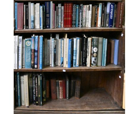 Books. Six shelves of general stock, early 19th c and later,&nbsp;including The Holy Bible, Oxford, 1827, Society for Promoti