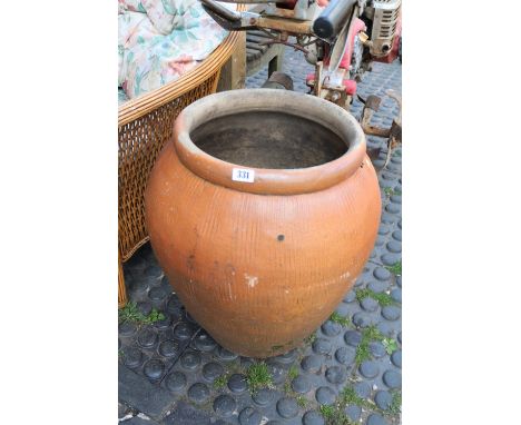 Large Glazed Ali Baba style planter 