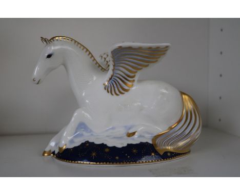 Royal Crown Derby Pegasus First of a Pair of Mythical Beasts exclusive to Goviers of Sidmouth limited edition of 1750 no. 642