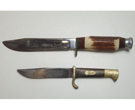 Vintage Bowie knife and one other. Shipping Group (A). 