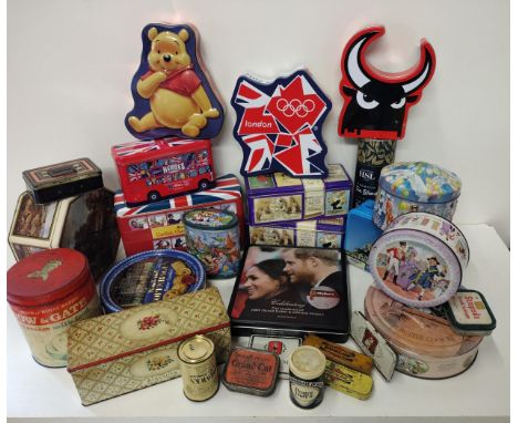 Large selection of vintage and later biscuit tins. Collection only. 