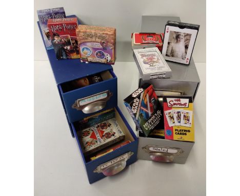 (2) boxes of vintage and later playing cards. Collection only. 