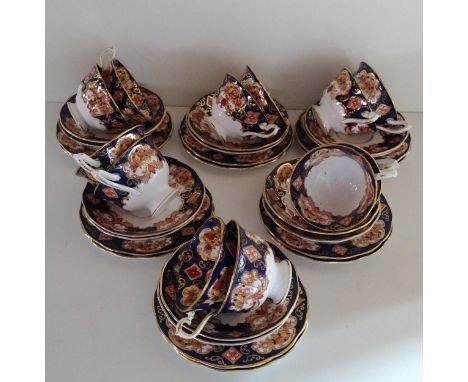 (12) Royal Albert cups and saucers in the 'Heirloom' pattern. Collection only. 