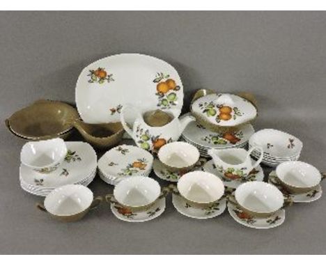 A Midwinter Stylecraft 'Oranges and Lemons' tea/part dinner service, forty-seven pieces