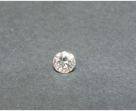 An unmounted brilliant cut diamond, of 0.38ct assessed as approximately colour J/K, clarity VS1/VS2