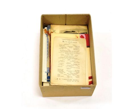 Various Shipping Related Paperwork including Red Star Line passenger lists 1928 &amp; 1933, Red Star 3rd class booklets, Moss