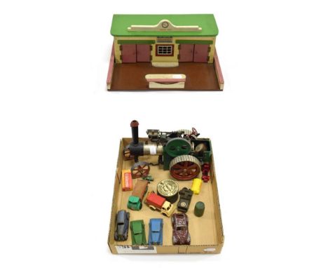 Various Diecast And Other Items Tootsie Toy saloon, two Crescent saloons, Timpo streamlined saloon; Minic Jeep and a few othe