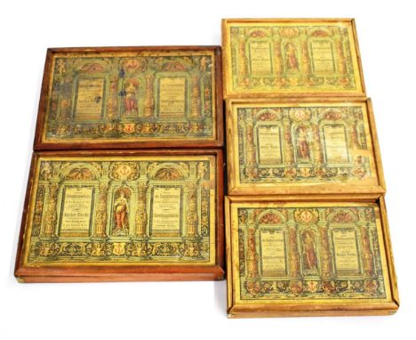 Richter Anchor Block Sets Set 5A with booklet 9; 13; 4A with leaflets; 11A with booklet 13 and leaflet; 4A with booklet 2A; 4
