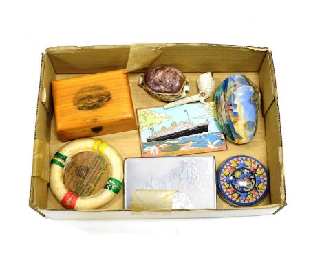 Maritime Souvenirs (i) Life belt National Antarctic Expedition 1901-04 HMS Discovery Royal Research Ship composite with print