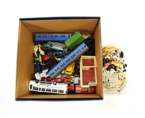 Various Diecast including Corgi Midland Red coach and Jaguar MkX, Dinky Ford Cortina, Matchbox 1-75's and others including a 