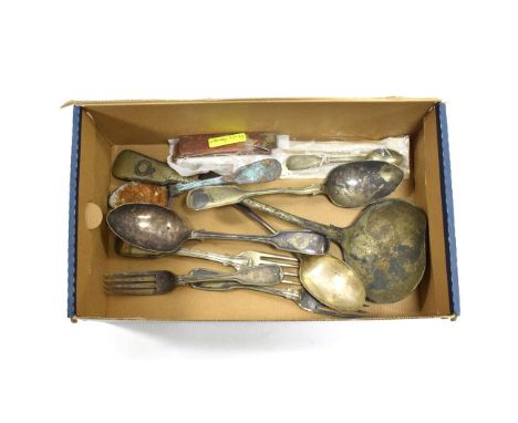 Liverpool &amp; Australia Navigation Company 'Royal Charter', Cutlery Recovered From The Wreck consisting of a ladle, three f