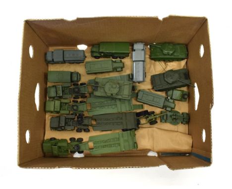 Dinky Military including four Tank Transporters, three Centurions, Medium Artillery Tractor, two RAF Refuellers and other (ge