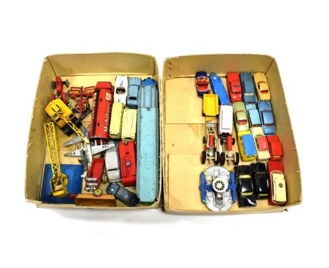 Dinky And Corgi Unboxed Models including Dinky Mobilgas tanker, VW Beetle, Packard, aircraft and others; Corgi Ghia-Fiat Joll