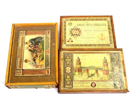 Richter Anchor Block Sets Set 8 with booklet 8 &amp; leaflets; 9A with booklets 17,11A, 9, 8, 7, 5 &amp; 2 (set incomplete); 