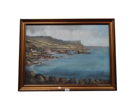 J J O'NEILL OIL ON CANVAS SEASCAPE 62 X 44CMS 