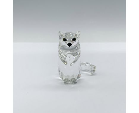 Part of the Pets Corner, and The Peaceful Countryside collection. A clear facetted crystal body and tail of a feline with bla
