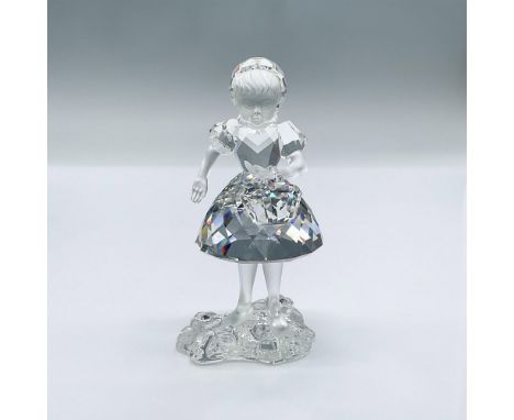 This sweet rendition of The Little Red Riding Hood, features a faceted clear crystal dress and head dress, with a frosted fac