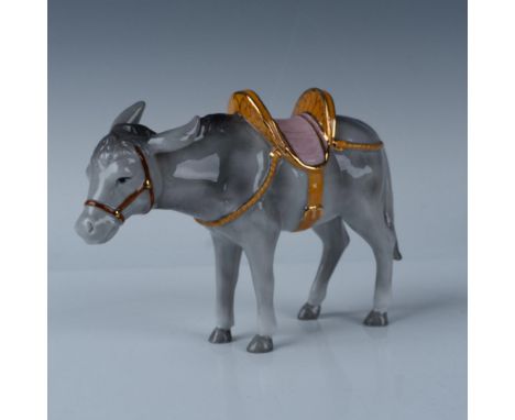 This porcelain donkey from the Holiday Traditions Nativity series has a gloss finish and accents in 22k gold. Royal Doulton b
