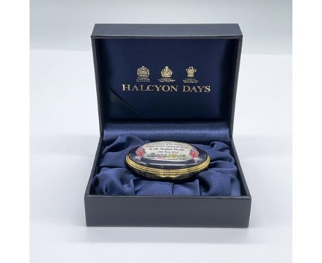 This small limited edition enamel box was created in celebration for the wedding of Prince Henry of Whales and Ms. Megan Mark