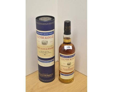A bottle of 1990's/2000's Glenmorangie Burgundy Wood Finish Single Highland Malt Scotch Whisky, not stated on label but to be