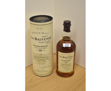 A bottle of pre 2009 The Balvenie Founder's Reserve 10 Year Old Malt Scotch Whisky, 43% vol, 1 Litre, in original card tube w