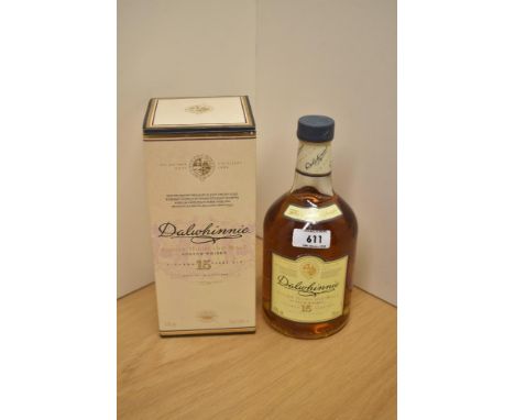 A bottle of Dalwhinnie 15 Year Single Highland Malt Scotch Whisky, 43% vol, 75cl, in original card box