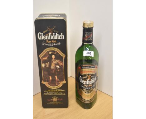 A bottle of Glenfiddich Special Old Reserve Single Malt Pure Malt Scotch Whisky, 40% vol, 70cl, in original Clan Murray Tin w