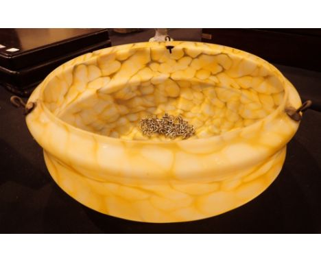 Large glass hanging lamp shade D: 34 cm