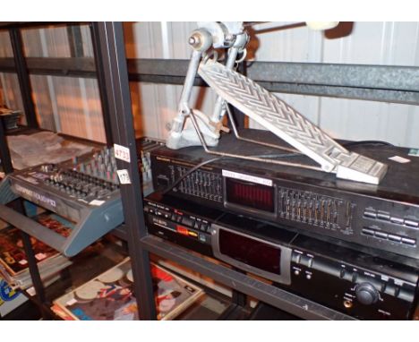 Philips CD writer / recorder Genexa 10 band stereo graphic EQ Sound Spirit Folio F1 ( no PSU ) and a Tama bass drum pedal  CO