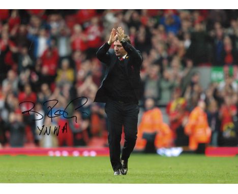 Football Brendan Rodgers signed 16 x12 colour photo pictured while manager of Liverpool. Brendan Rodgers (born 26 January 197