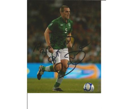 Football Richard Dunne 10x8 signed colour photo pictured while playing for the Republic of Ireland dedicated. Richard Patrick