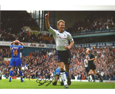 Football Teddy Sheringham signed 12x8 colour photo pictured while playing for Tottenham Hotspur. Sheringham played as a forwa