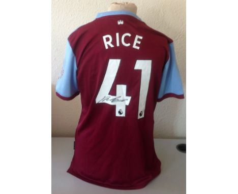 Football Declan Rice signed West Ham United signed home shirt. Declan Rice (born 14 January 1999) is an English professional 