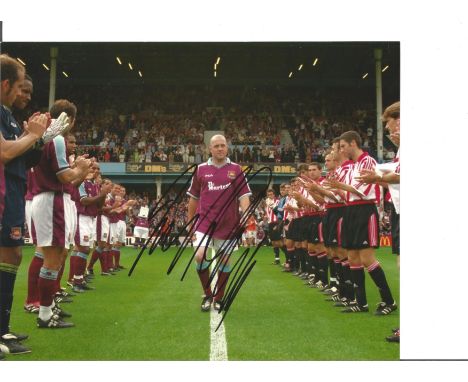 Football Julian Dicks signed 10x8 colour photo pictured before his last game for West Ham United. Julian Andrew Dicks (born 8