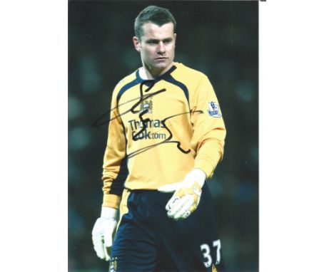 Football Shay Given signed 12x8 colour photo pictured while playing for Manchester City. Seamus John James "Shay" Given is an