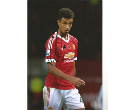 Football Mason Greenwood signed 12x8 colour photo pictured while playing for Manchester United. Mason Will John Greenwood (bo