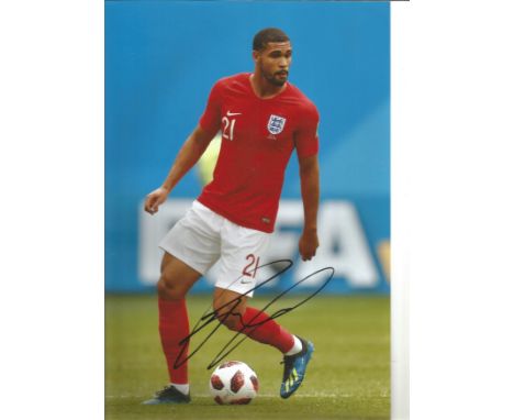 Football Ruben Loftus-Cheek 12x8 signed colour photo pictured in action for England. Ruben Ira Loftus-Cheek (born 23 January 