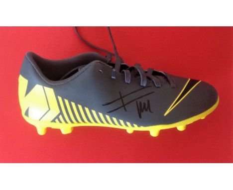 Football Luka Modri? signed Nike Football boot. Luka Modri? ( born 9 September 1985) is a Croatian professional footballer wh