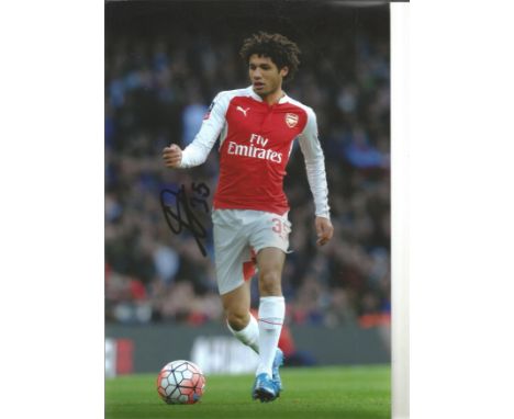 Football Mohamed Elneny 12x8 signed colour photo pictured in action for Arsenal. Mohamed Naser Elsayed Elneny (born 11 July 1