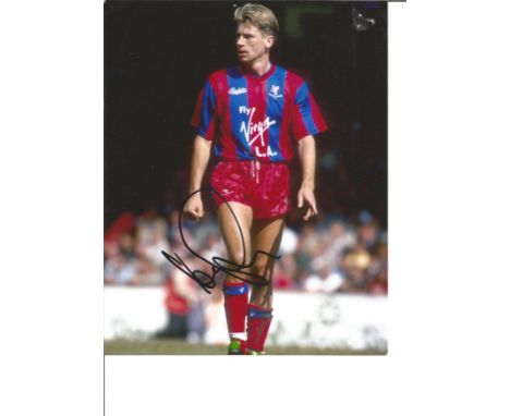 Football Alan Pardew signed 10x8 colour photo pictured while playing for Crystal Palace. Alan Scott Pardew (born 18 July 1961
