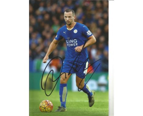 Football Danny Drinkwater signed 12x8 colour photo pictured in action for Leicester City. Daniel Noel Drinkwater is an Englis