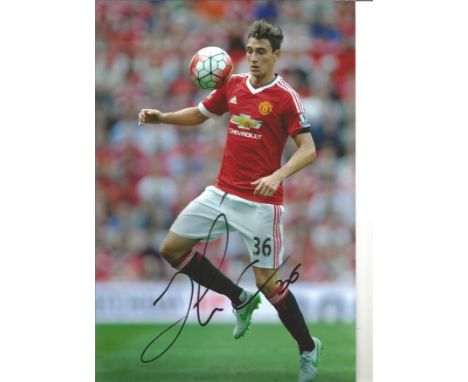 Football Matteo Darmian signed 12x8 colour photo pictured in action for Manchester United. Matteo Darmian is an Italian profe