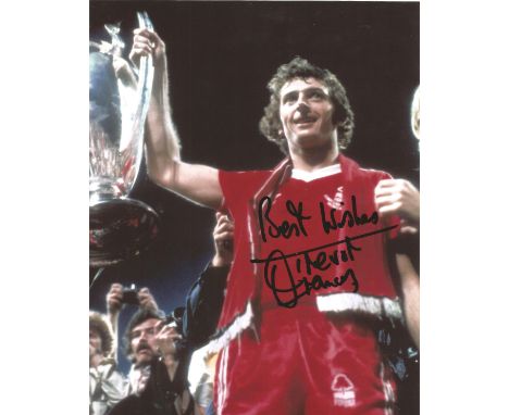 Trevor Francis Signed Nottingham Forest European Cup 8x10 Photo. Good Condition. All signed pieces come with a Certificate of