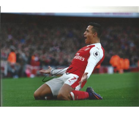 Football Alexis Sanchez signed 12x8 colour photo pictured while playing for Arsenal. Alexis Alejandro Sanchez ( born 19 Decem