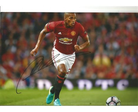 Football Antonio Valencia signed 12x8 colour photo pictured in action for Manchester United. Luis Antonio Valencia Mosquera, 